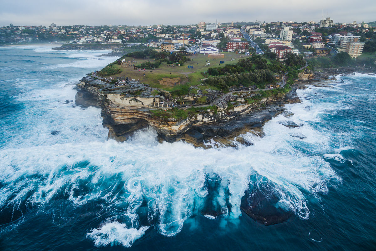 Sculptures by the Sea 2015 with a Drone